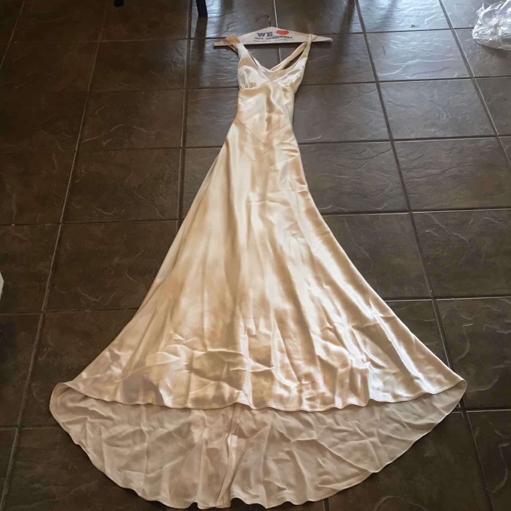 Full length dress - open back (could be wedding)